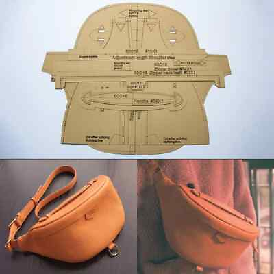 #ad DIY Leather Shoulder Bag Template Kraft Paper Chest Bag Stencils Sewing Tools $23.00