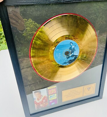 #ad ELVIS PRESLEY Gold Record Blue Hawaii Framed LIMITED EDITION GBP 450.00