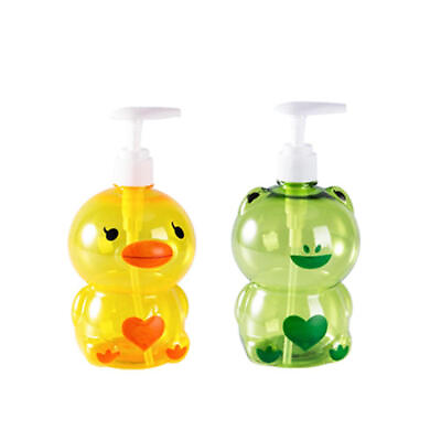 #ad Kids Soap Dispenser Cartoon Empty Pump Bottle Dispenser Refillable Soap Lotion $8.81