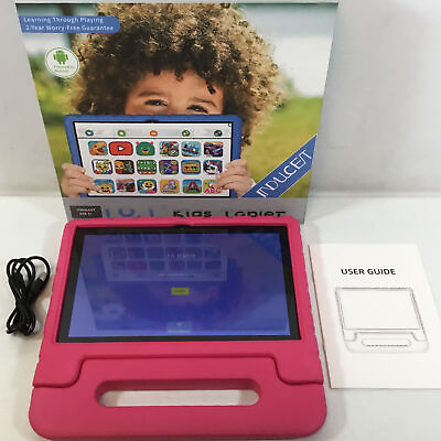#ad ITDULCET Kids Pink 10.1 Inch 4 GB RAM 64 GB ROM Dual Camera Toddler Tablet $64.99