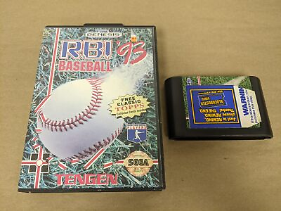#ad RBI Baseball 93 Sega Genesis Cartridge and Case Rental $7.89