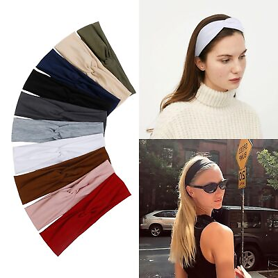 #ad Headbands for Women Non Slip Thin Cotton Cloth Stretchy Headbands for Women... $19.03