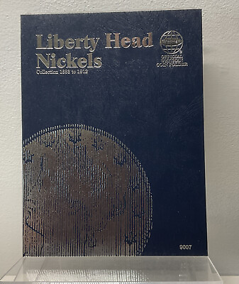 #ad Whitman Blue Coin Folder 9007 Liberty Head Nickel 1883 1912 Album Book $9.08