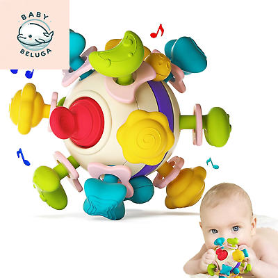 #ad Baby Teether Sensory Toys Baby Teething Toys for 0 3 6 12 18 Months Boys Girls $13.97