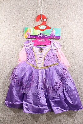 #ad NWT Disquise Disney Princess Rapunzel Costume Kids Size XS 3T 4T Dress up $15.37