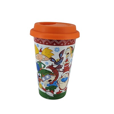#ad #ad Nickelodeon 2018 Cartoon Characters Holiday Ceramic Latte Coffee Travel Cup Mug $13.00