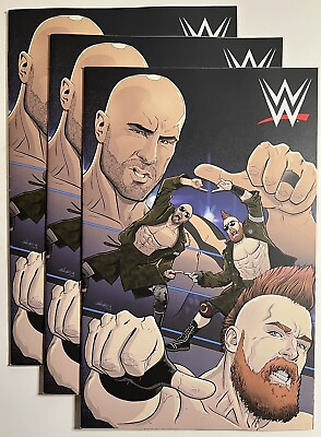 #ad Lot of 3 WWE #23 The Bar Virgin 1:15 Variant Boom Comic 2018 Cesaro Tag Team $12.99