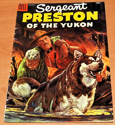 #ad Sergeant Preston of the Yukon #16 $0.10 Aug. Oct. 1955 Dell Comics VG $6.95