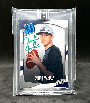 #ad 2018 Panini Mike White Rated Rookie Personal Edition Green Ink On Card Auto #1 1 $1995.00