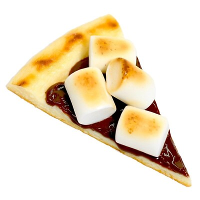 #ad Japanese Plastic Food Sample Fake Food Chocolate smore dessert pizza cut pizza $56.07