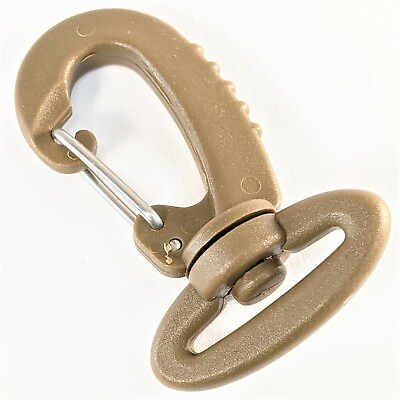 #ad 5Pack Metallic Swivel Hook Inter Locking Nylon Carabiner 1quot; 25mm Web MADEinUSA $14.99