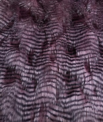 #ad FAUX FUR Wild SHAGGY .5 2in Long Pile FEATHER Fabric 60quot;Wide SBY Dark Gelo Pink $35.99