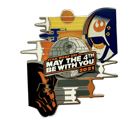 #ad Disney Parks Star Wars Day May the 4th Be With You 2021 Limited Pin New Card $8.69