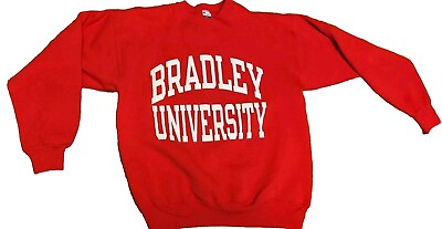 #ad CHAMPION Basic Training Bradley University Sweatshirt Men#x27;s L Large Vintage USA $36.02