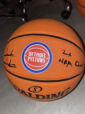 Isiah Thomas Autographed Spalding Pistons Ball PSA ITP $299.00