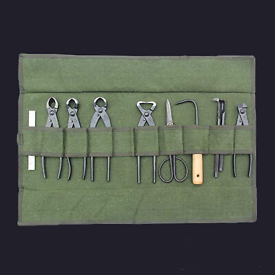 #ad Canvas Organizer Portable Long Lasting Bonsai Tool Storage Package Army Green $13.01