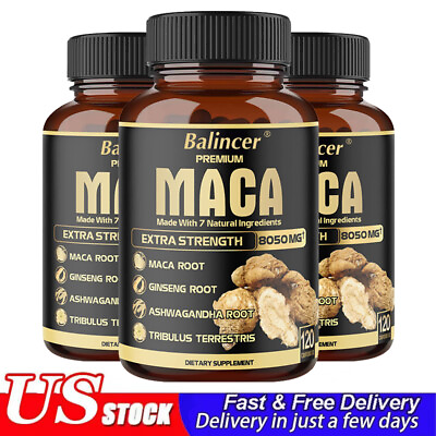 #ad Maca Capsules Men#x27;s Health Muscle Health Male Testosterone Booster $15.09