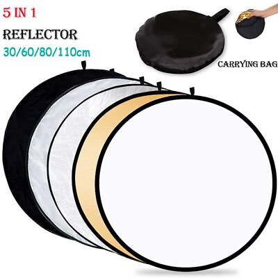 #ad Portable Photo Studio 5 in 1 Collapsible Light Diffuser Reflector Photography $9.77