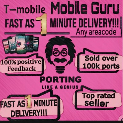 #ad T MOBILE PORT NUMBER . ANY AREACODE.. FAST AS 5 MIN DELIVERY. PORT NOW $13.99