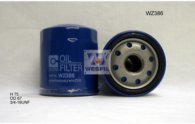 #ad 5 x Wesfil WZ386 Oil Filter Cross Reference: Z386 90916 YZZE1 AU $48.00