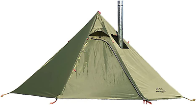 #ad Tipi Hot Tent with Fire Retardant Stove Jack for Flue Pipes 2 3 Person Lightwe $128.99