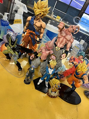 #ad SON GOKU Dragon Ball Z Super Saiyan Anime Action Figure FULL COLLECTION Mint $180.00