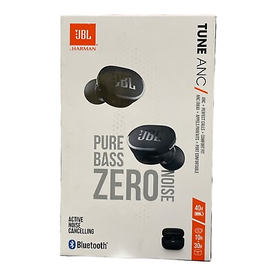 #ad JBL Tune ANC TWS Wireless Active Noise Cancelling Pure Bass Earbuds Black $49.99