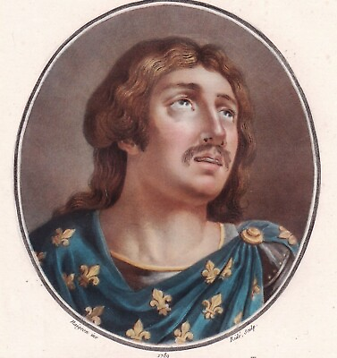 #ad Portrait XVIII Saint Louis Louis IX Louis De France Roi De France Capétiens 1789 EUR 100.00