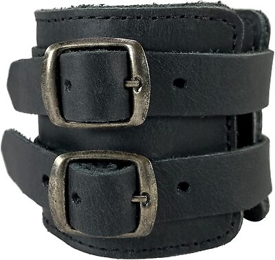 #ad Hide amp; Drink Stylish Wrist Wallet Cuff Wristband Regular Charcoal Black $38.09