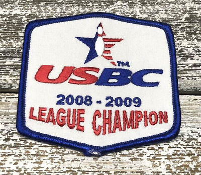 #ad Vintage USBC 2008 2009 League Champion Bowling Iron On Sew On Patch $14.00