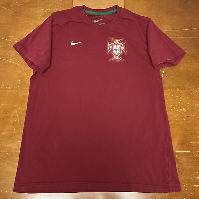 #ad Portugal Soccer Shirt Mens 2XL Red National Team Slim Fit Nike $23.95