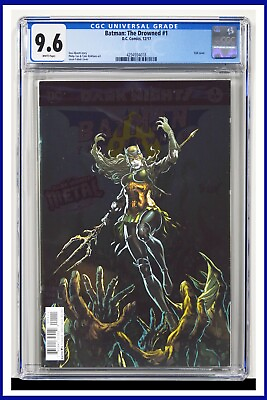 #ad Batman The Drowned #1 CGC Graded 9.6 DC 2017 Foil Cover White Pages Comic Book. $85.00