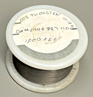 #ad NOS Vintage Tungsten Fine Wire 0.003” Diameter 1000 Feet 304.8 Meters $75.00