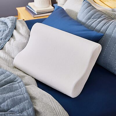 #ad Memory Foam Contour Pillow Queen Size Head Neck and Shoulder Alignment $40.49