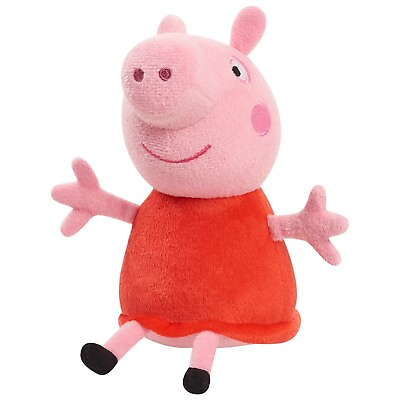 #ad Peppa Pig 8 Inch Bean Plush Peppa Pig Super Soft amp; Cuddly Small Plush Stuffed $17.99