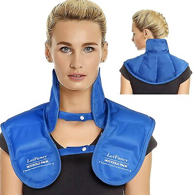 #ad Gel Ice Pack for Neck Shoulder Pain Reusable Hot Cold Therapy Wrap for Swelling $21.99