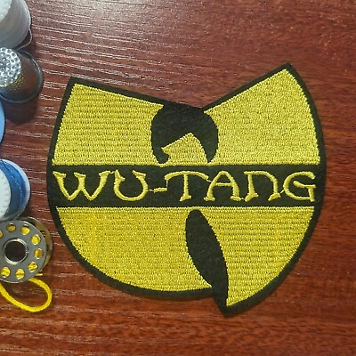 #ad Wu Tang Clan Patch 90s East Coast Hip Hop Rap Embroidered Iron On 3.5x3.75quot; $5.00