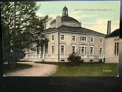 #ad Vintage Postcard 1907 1915 Memorial Hospital Pawtucket Rhode Island $12.00