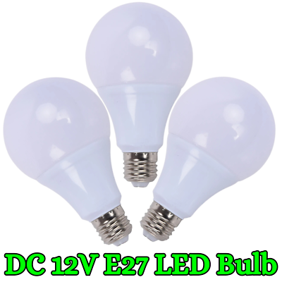 #ad DC 12V E27 Led Light Bulb 3W 6W 9W 12W 15W 18W 24W 36W 2835 Outdoor Lighting $2.89