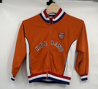 #ad Holand Men’s Kappa Nederland Jacket Orange Netherlands Holland Size Large $25.00