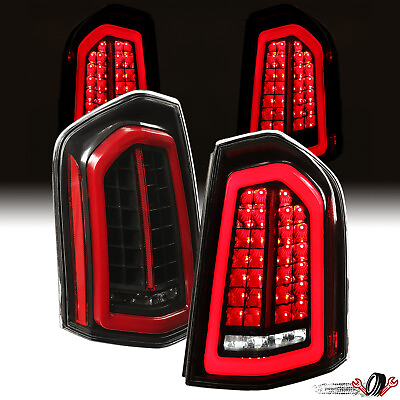 #ad Pair Black Full LED Tail Lights Taillights For 2011 2012 2014 Chrysler 300 Sedan $179.99