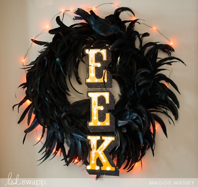 #ad Heidi Swapp Marquee Halloween EEK Light Up $17.99