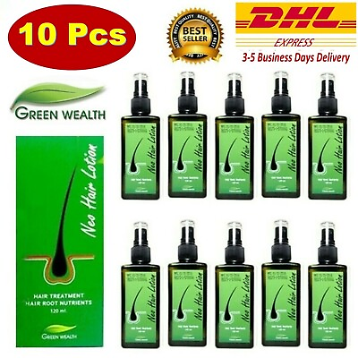 #ad 10x Neo Hair Lotion Green Wealth Growth Root Hair Loss Nutrients Treatments $194.95