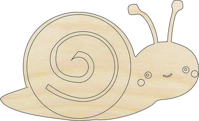 #ad Snail Laser Cut Out Unfinished Wood Craft Shape BUG16 $2.61
