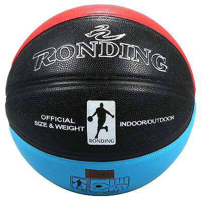 #ad Basketball Ball PU Material Official Basketball Free With Net Bag and G8W2 $32.40