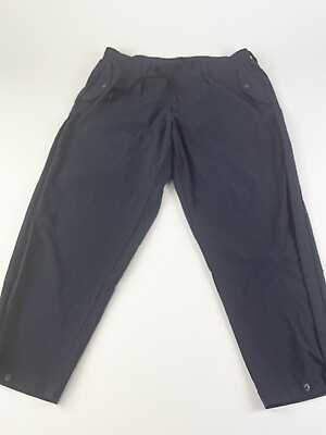 #ad Sanctuary Paskho Womens Pleated Cropped Travel Pants Blue Navy Size M $42.95