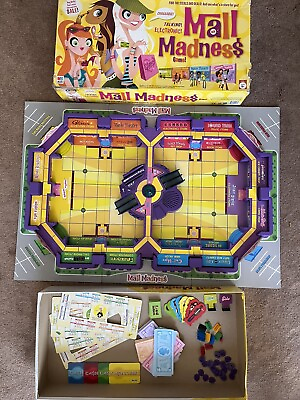 #ad Milton Bradley Mall Madness Board Game 2005 Talking Electronic Game $5.60