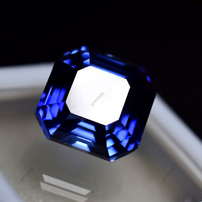 #ad Blue Tanzanite 10.73 Ct Unique Square Cut Natural CERTIFIED Loose Gemstone $12.91