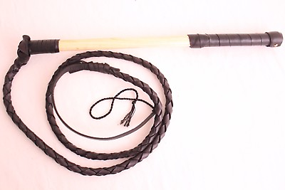 #ad 5 Ft Stock whip for Kids’ Genuine Cow Hide LeatherHand Crafted Black Stockwhip AU $75.00