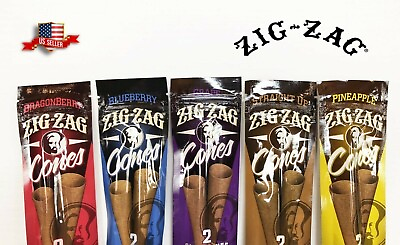 #ad Zig Zag Cones Variety Pack Dragonberry Blueberry Pineapple Grape Straight Up $15.89